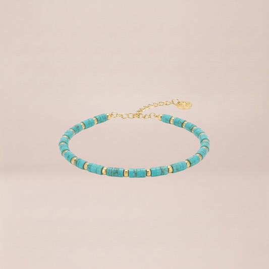 Azure Heishi Beaded Bracelet