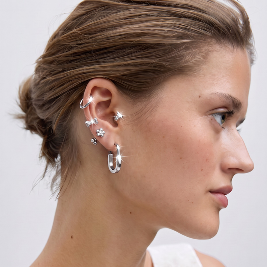 Silver Curated Ear Stack Set