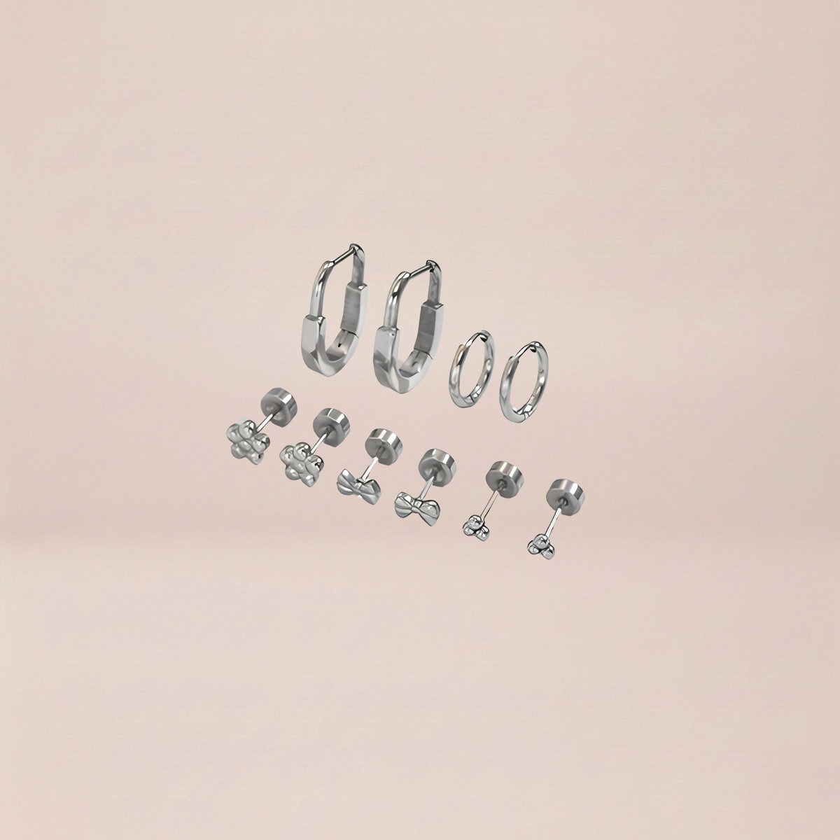 Silver Curated Ear Stack Set