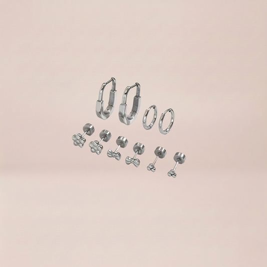 Silver Curated Ear Stack Set