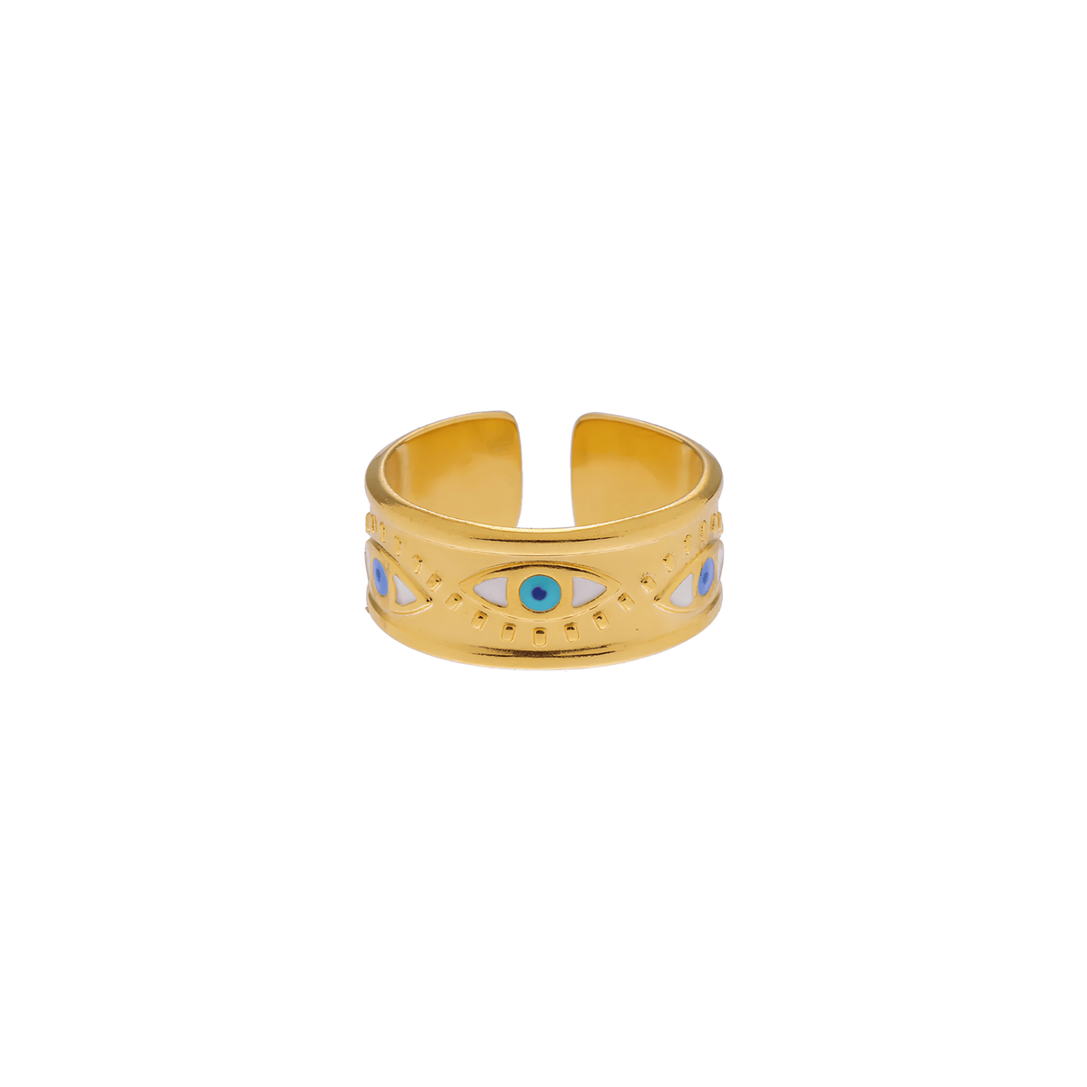 The Azure Evil Eye Ring