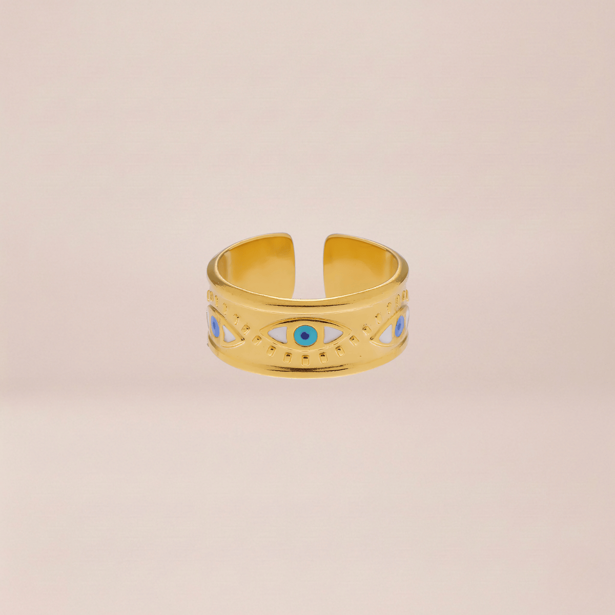 The Azure Evil Eye Ring