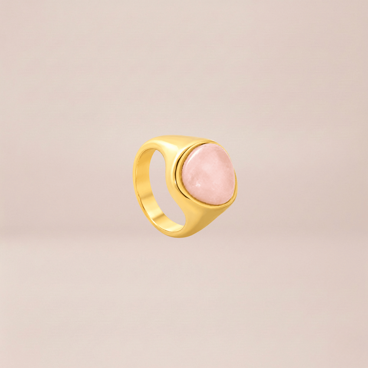The Rose Quartz Solitaire Ring