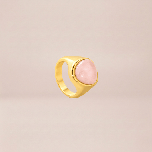 The Rose Quartz Solitaire Ring