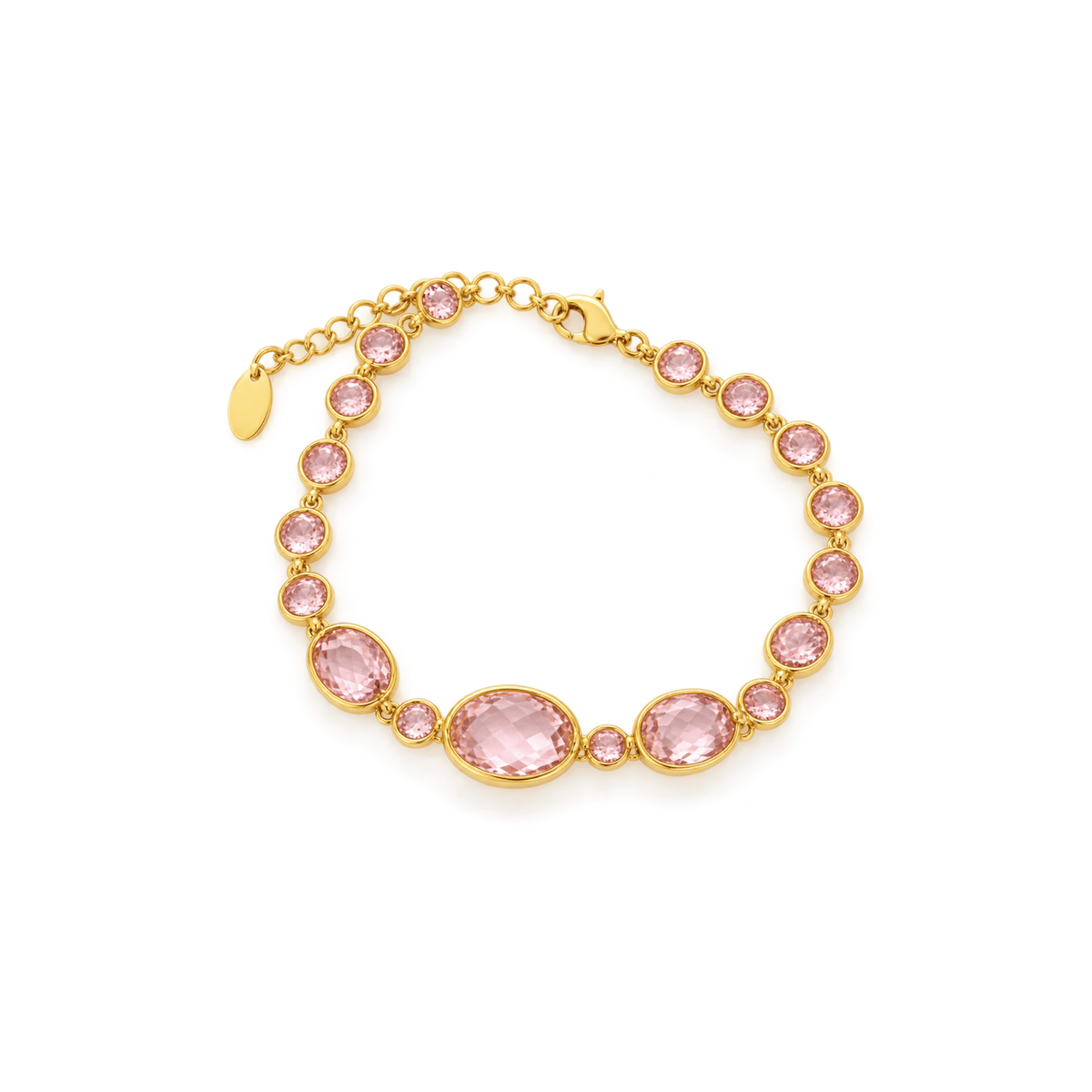 Rose Quartz Crystal Bracelet