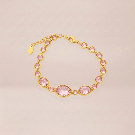 Rose Quartz Crystal Bracelet