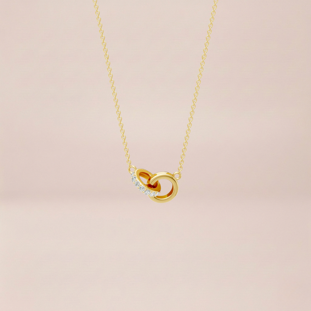 The Dual-Ring Solitaire Necklace