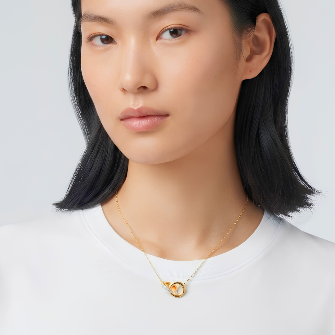The Dual-Ring Solitaire Necklace