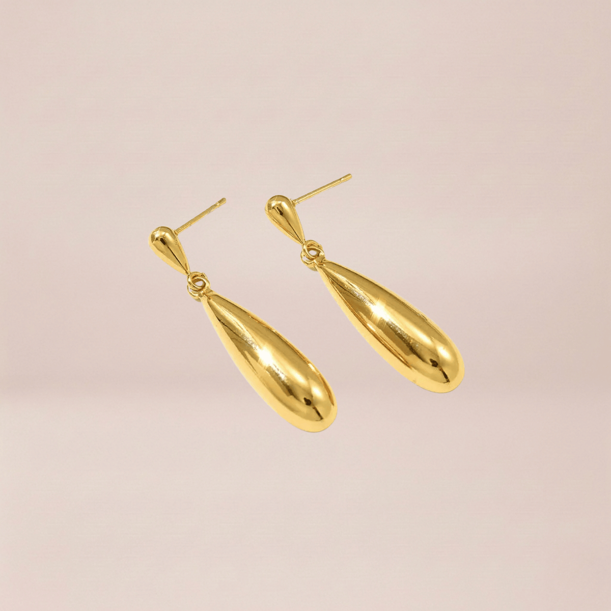 Liquid Gold Teardrop Earrings