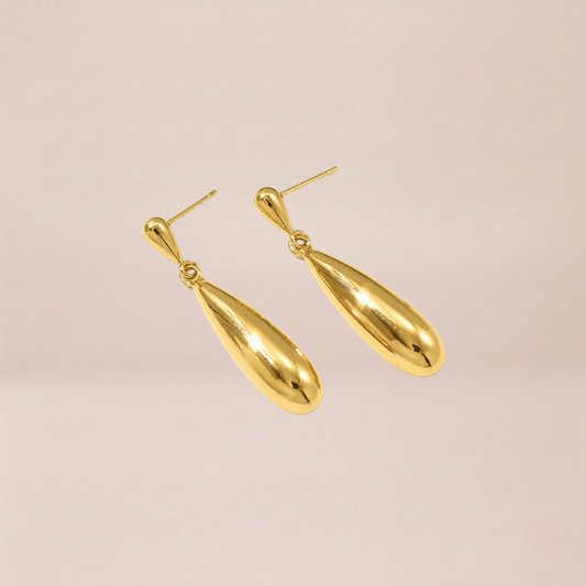 Liquid Gold Teardrop Earrings
