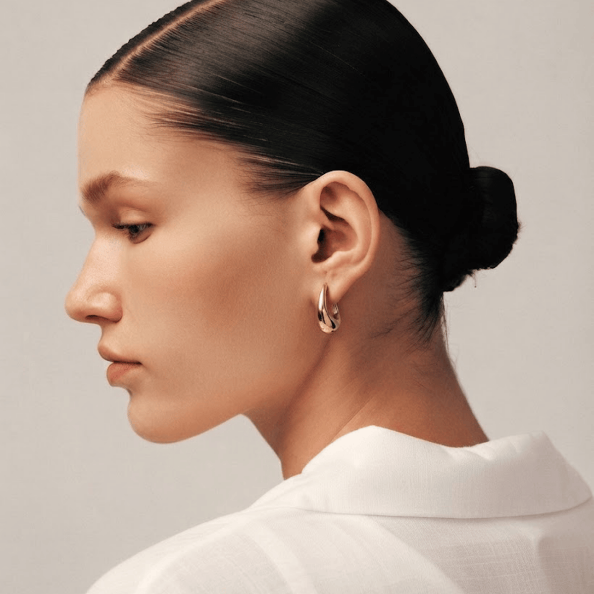 Chunky Dome Huggie Earrings