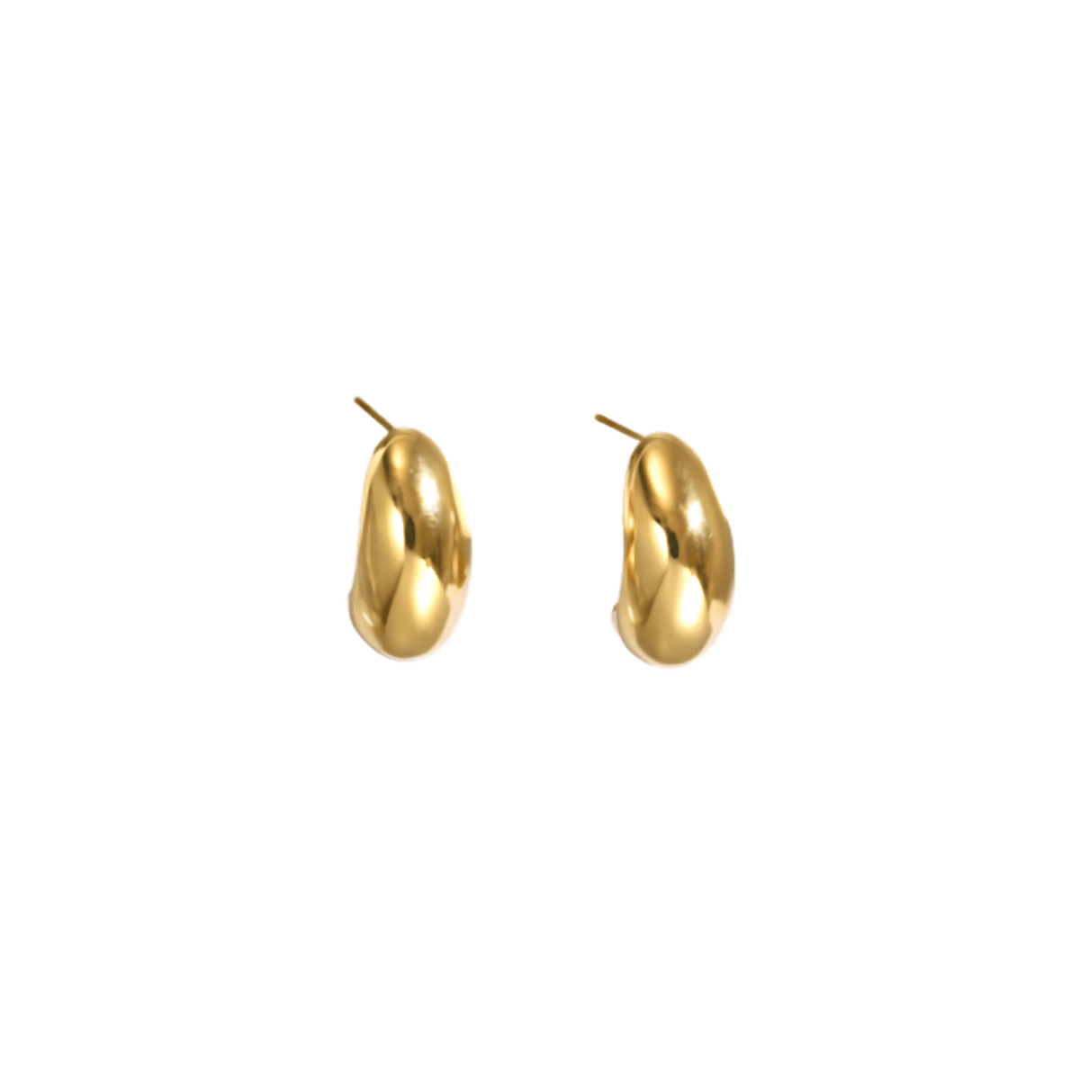 Chunky Dome Huggie Earrings