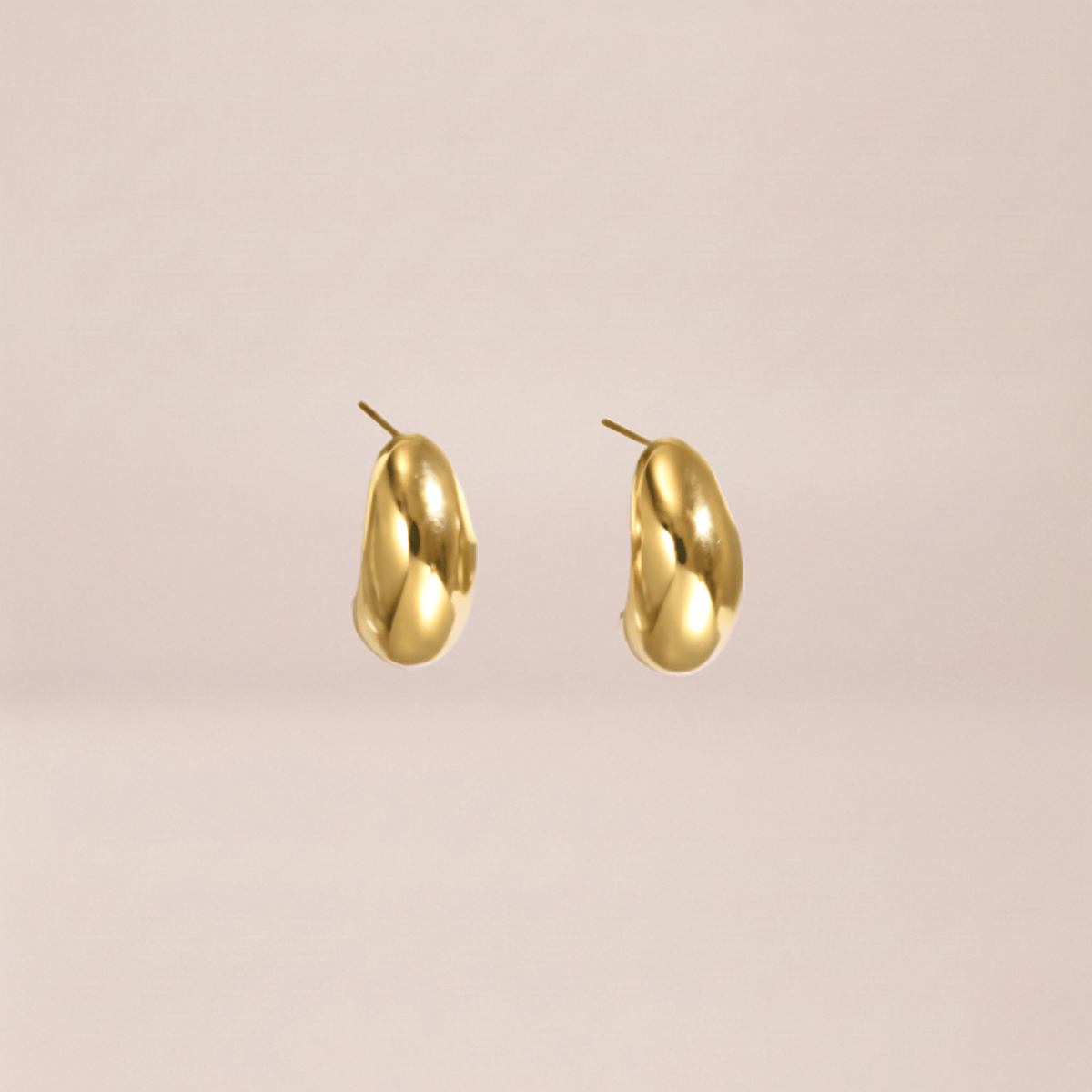 Chunky Dome Huggie Earrings