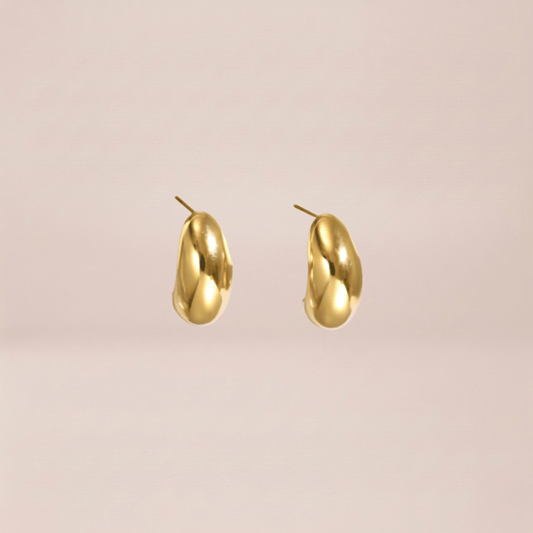 Chunky Dome Huggie Earrings