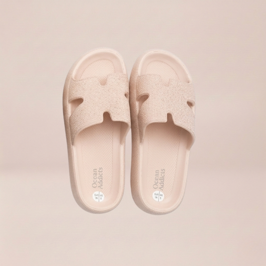 Glitter Beach Flip Flops