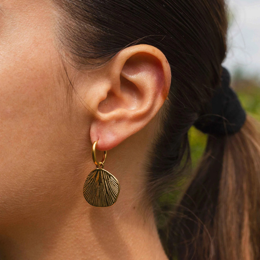 The Gilded Sunburst Drop Earrings