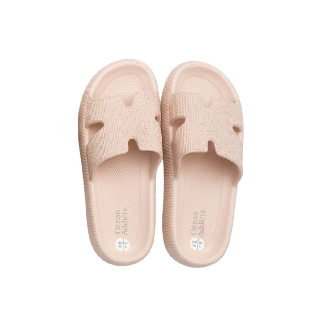 Glitter Beach Flip Flops