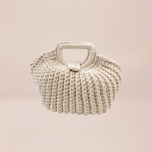 Cloud Crochet Handle Bag