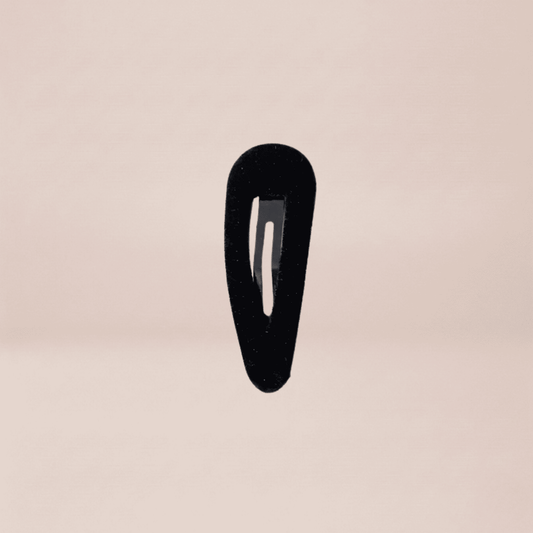 Velvet Teardrop Snap Barrette