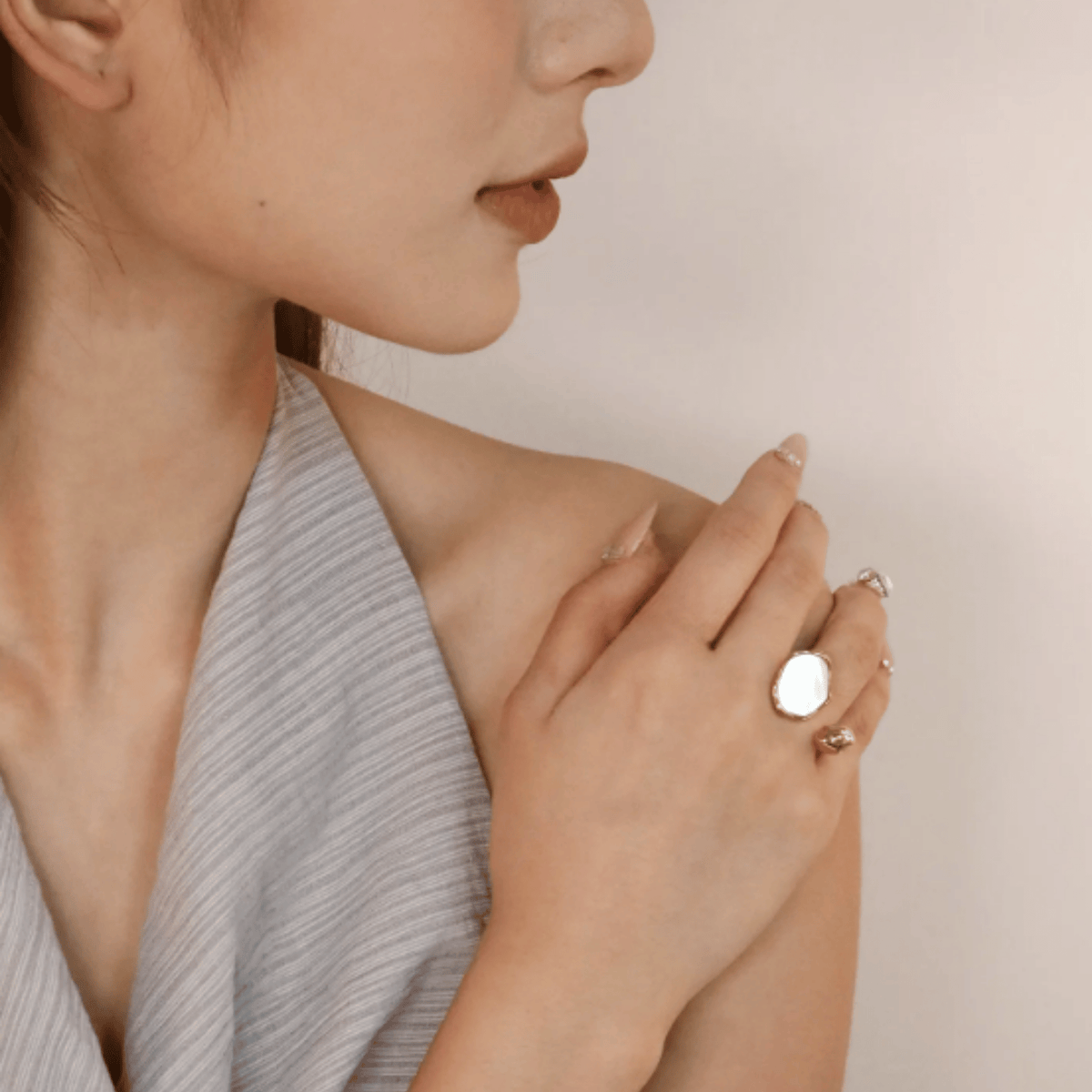 The Pearl Solitaire Ring
