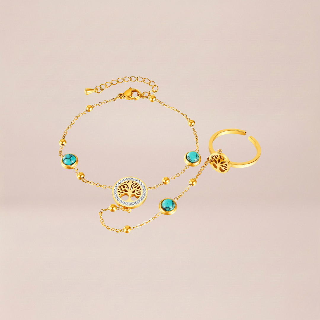 The Arbor Turquoise Palm Harness