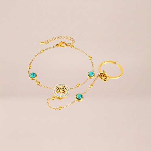 The Arbor Turquoise Palm Harness