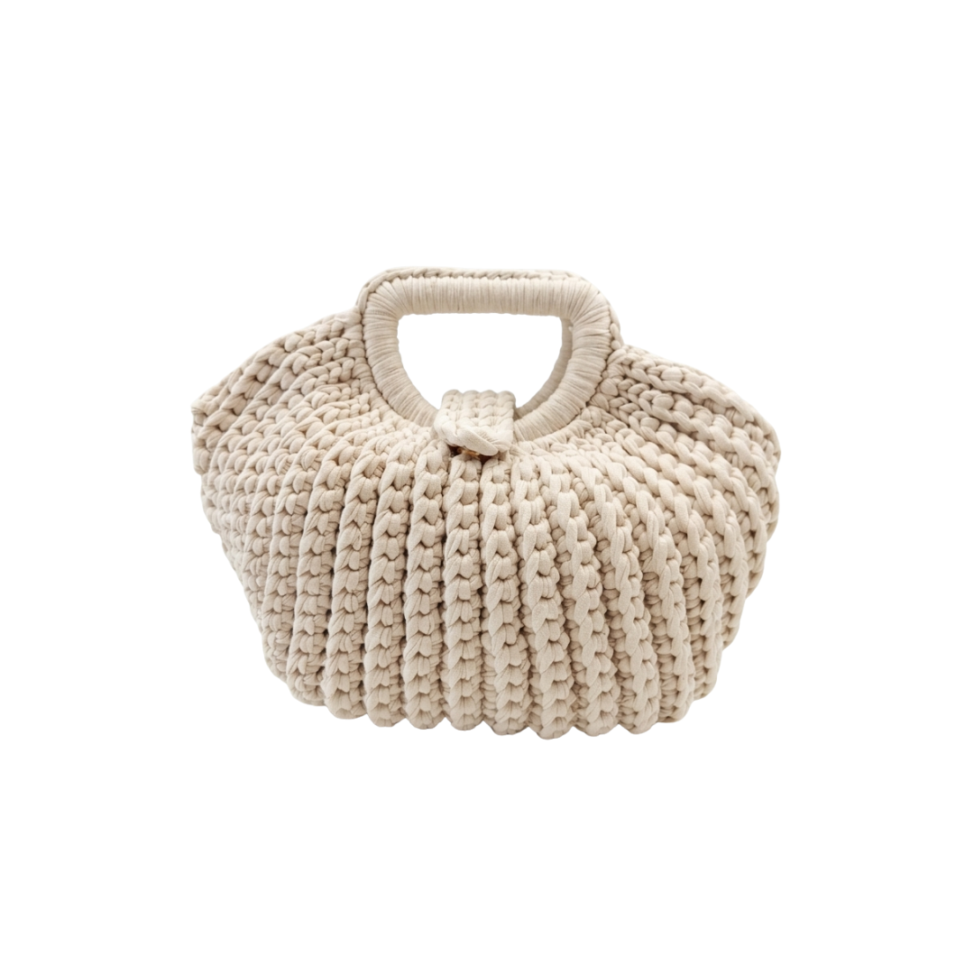 Cloud Crochet Handle Bag