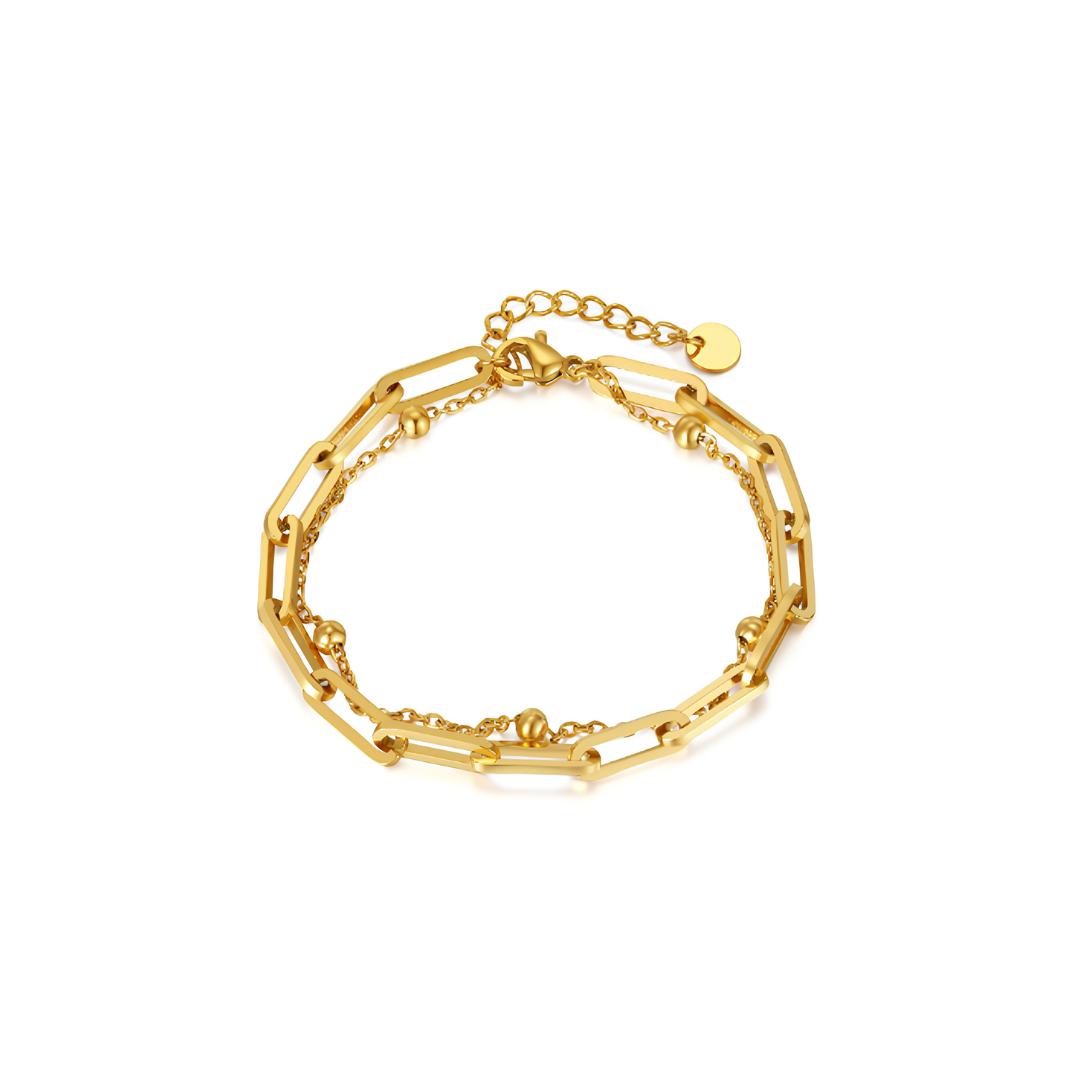 The Modern Geometric Link Bracelet