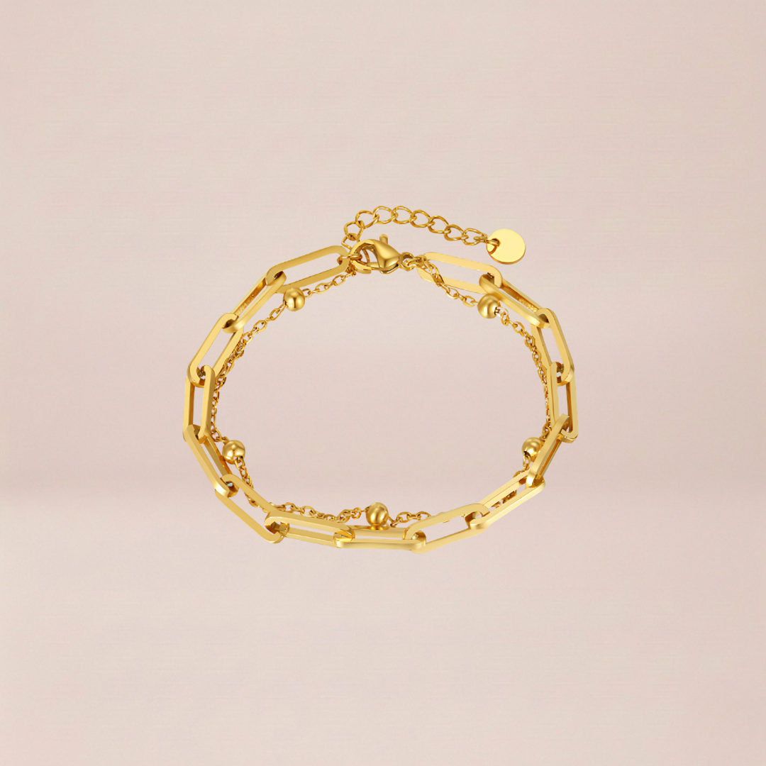 The Modern Geometric Link Bracelet