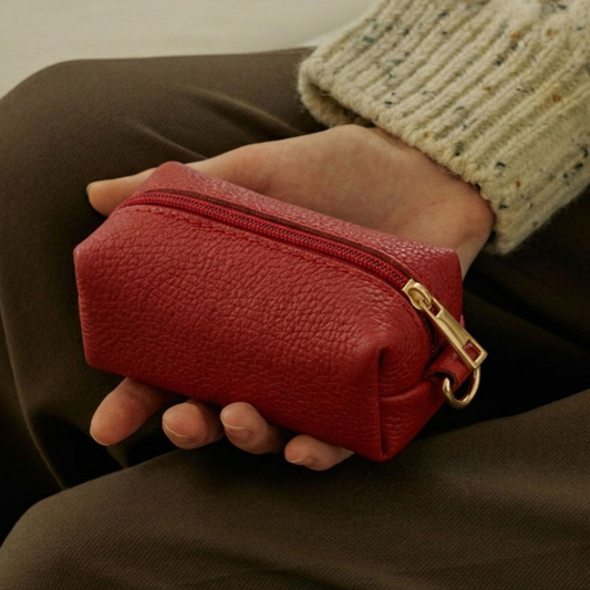 Crimson Red Capsule Wallet