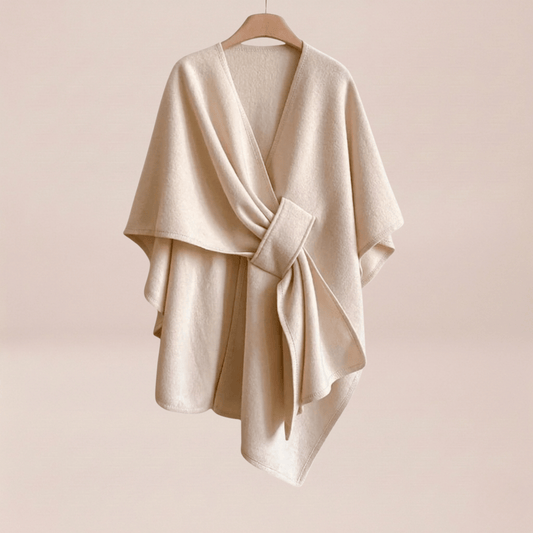The Ivory Sand Acrylic Poncho