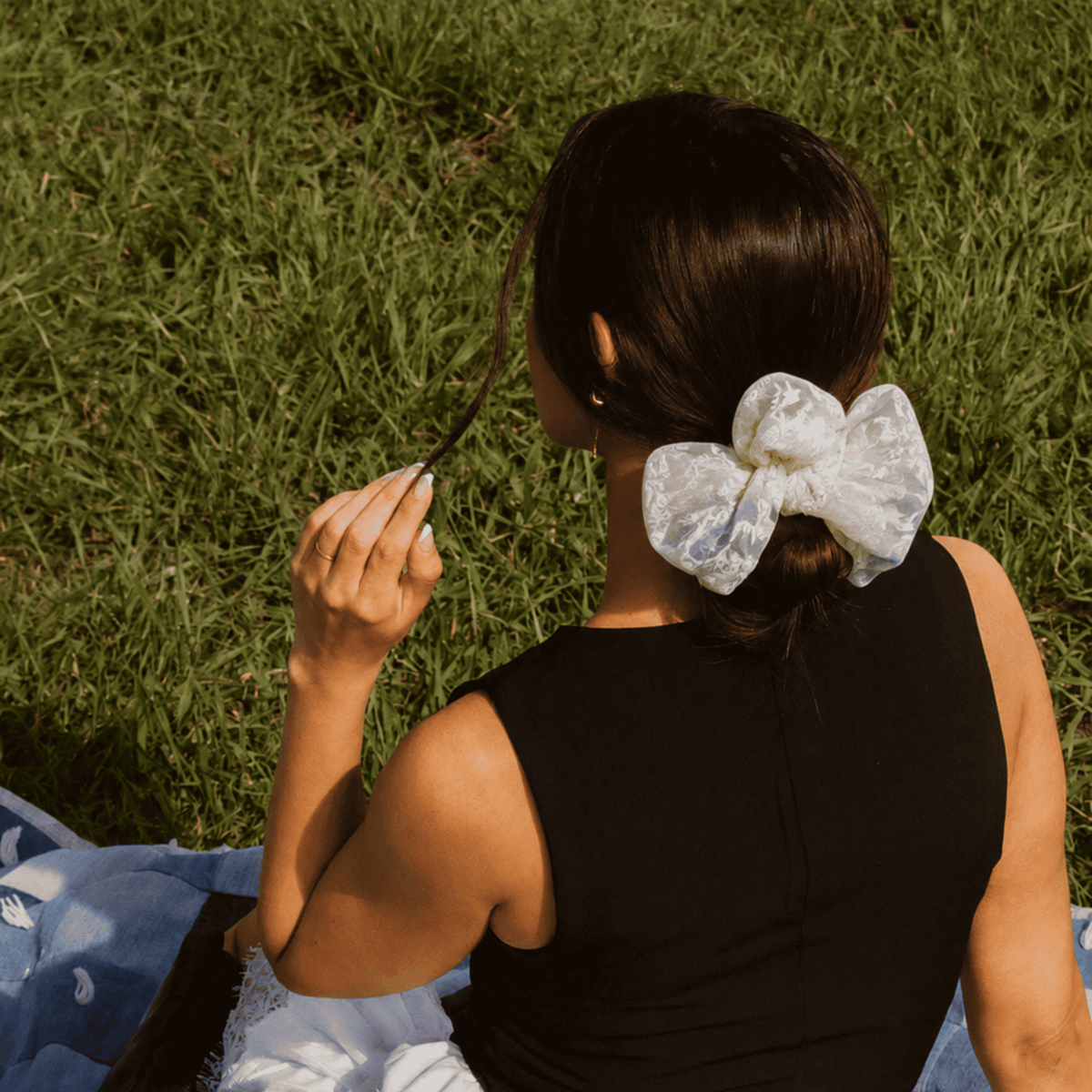 Impressionist Silk Scrunchie