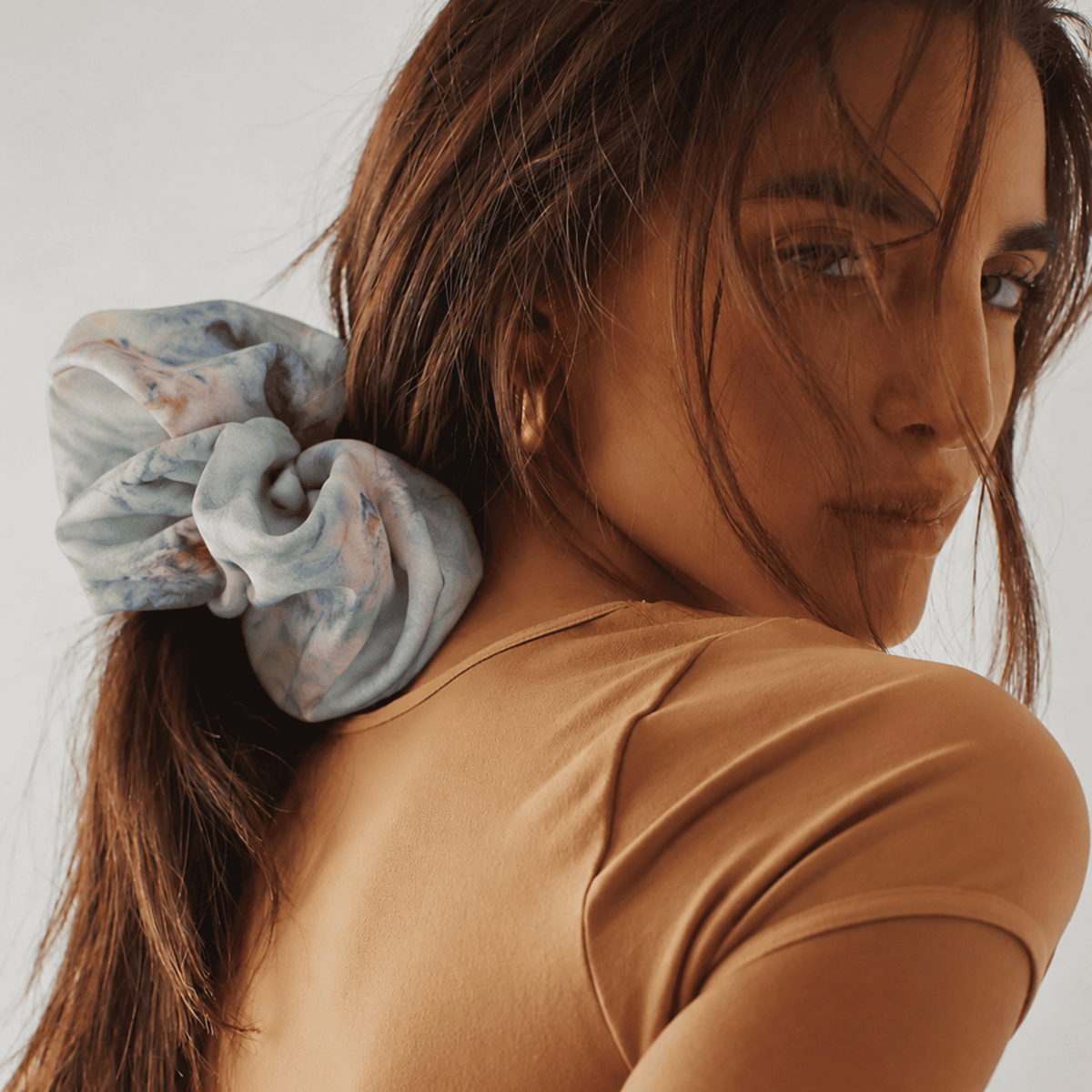 Impressionist Silk Scrunchie