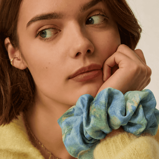 Impressionist Silk Scrunchie