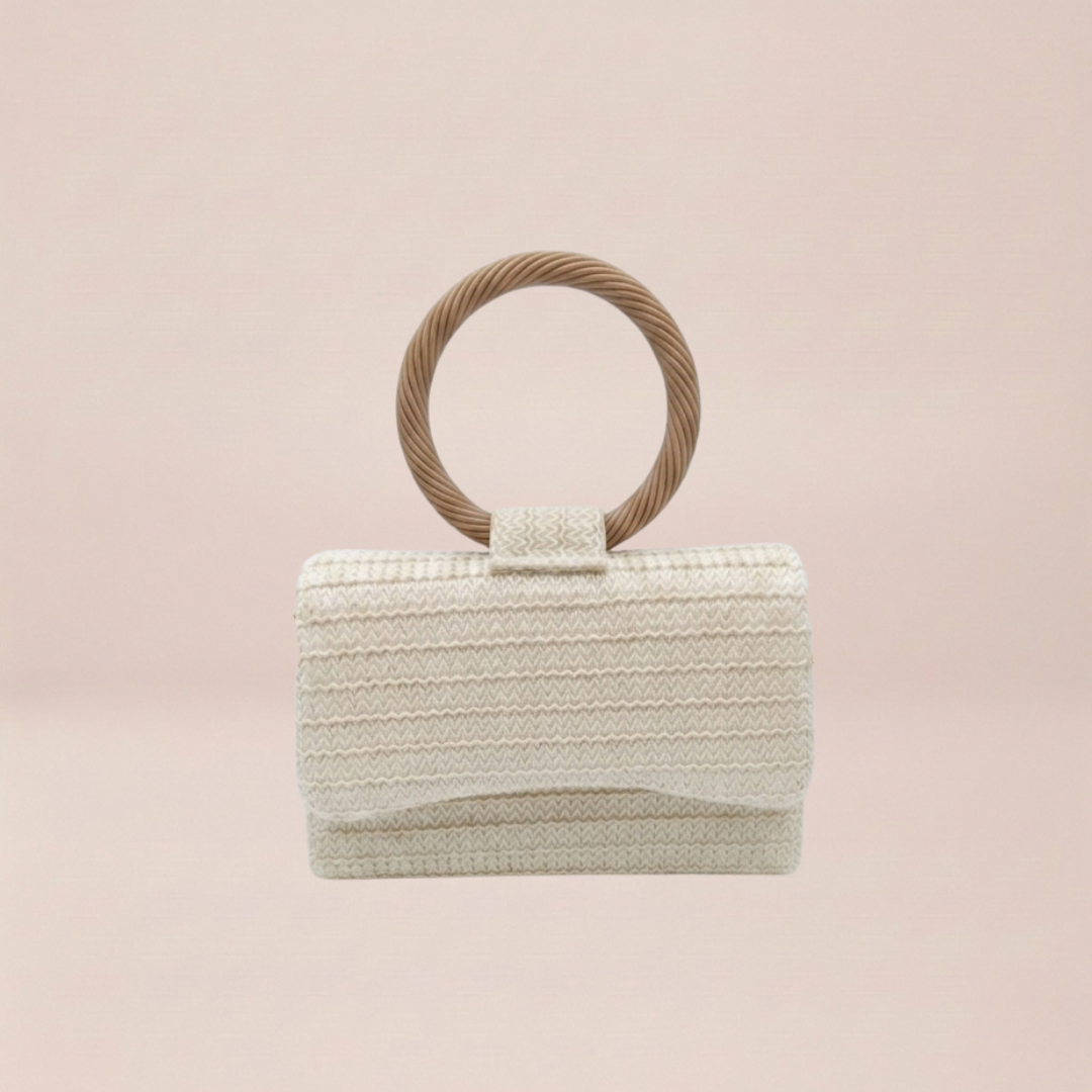 Golden Hour Paper Woven Bag