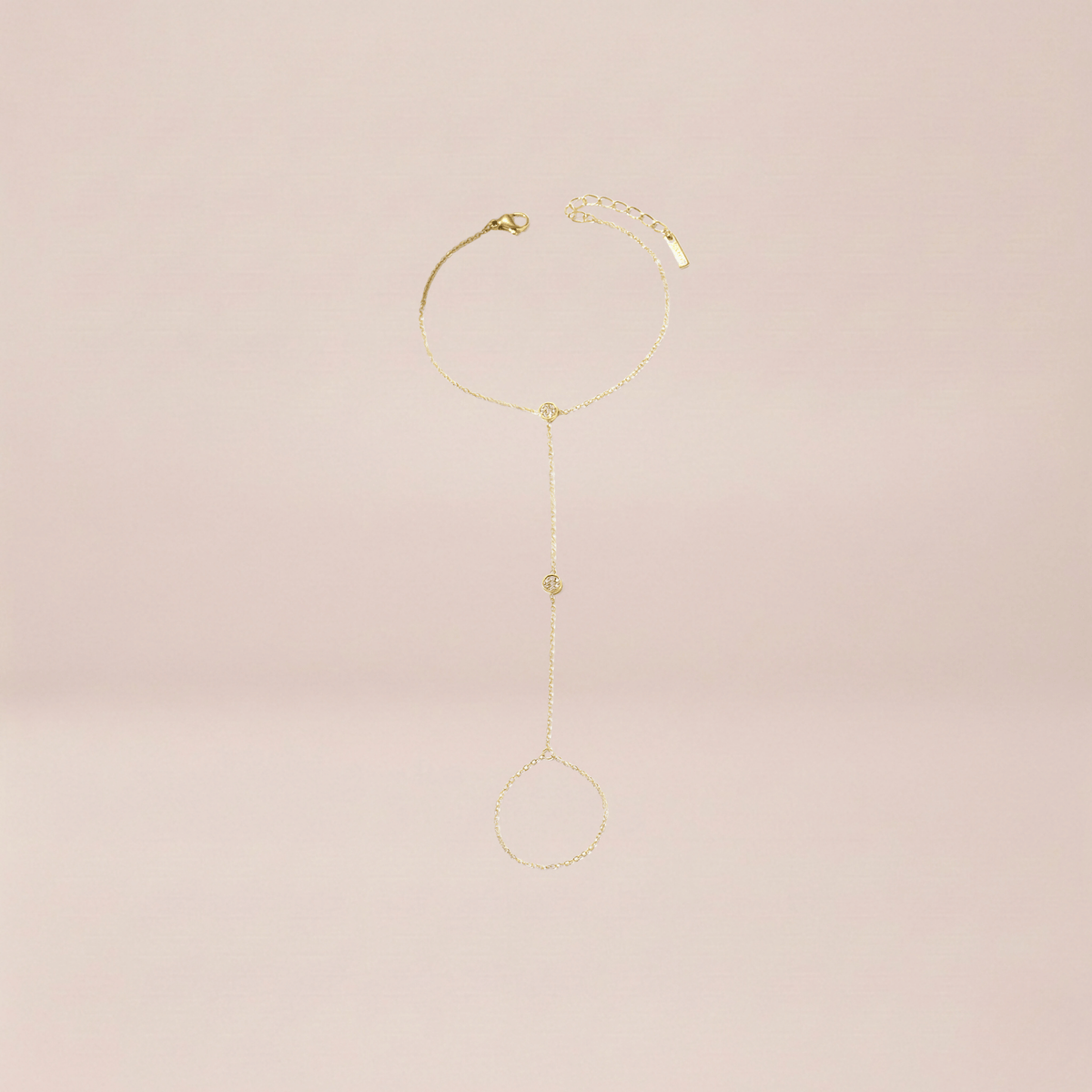 Crystal Station Hand Chain Bracelet