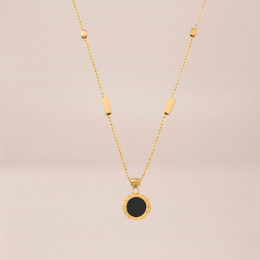 Roman Numeral Station Necklace