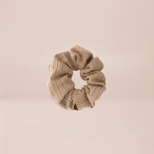 Cable Knit Scrunchie