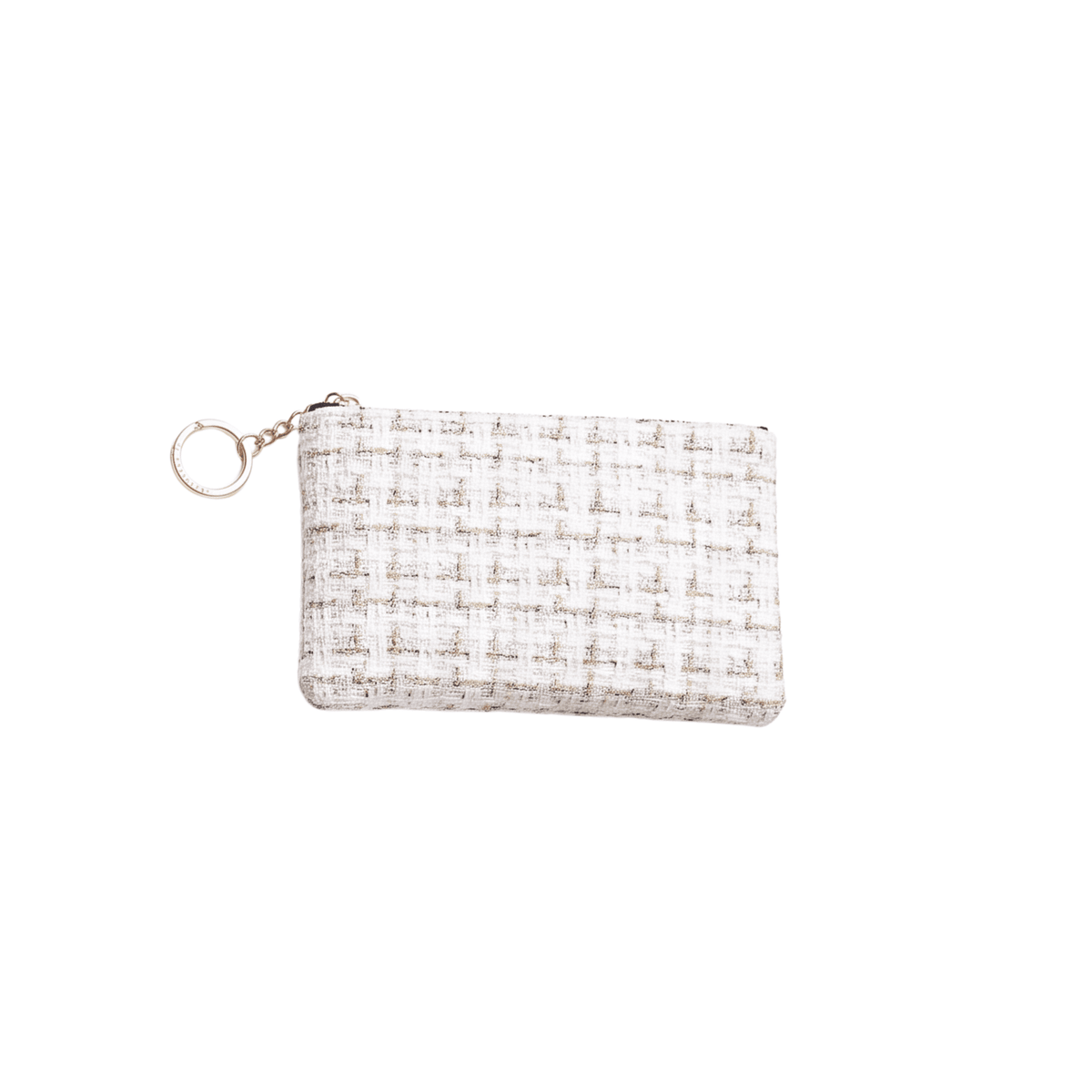 The Noir Tweed Pearl Pouch