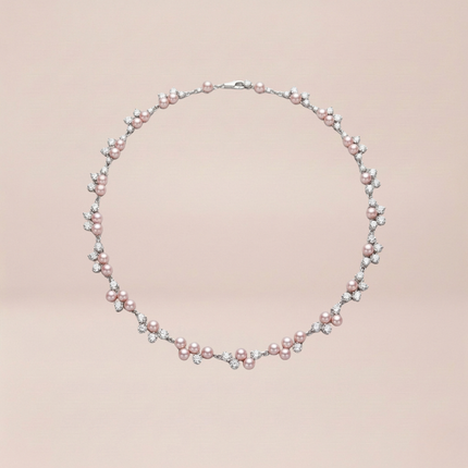 Blossom Cluster Swarovski Crystal Necklace