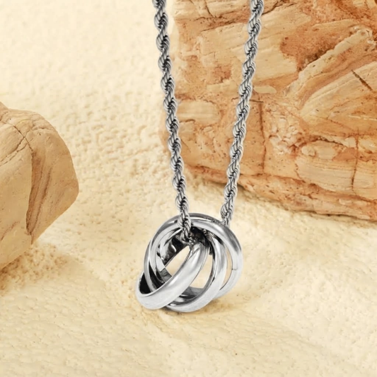 Interlocking Russian Ring Necklace