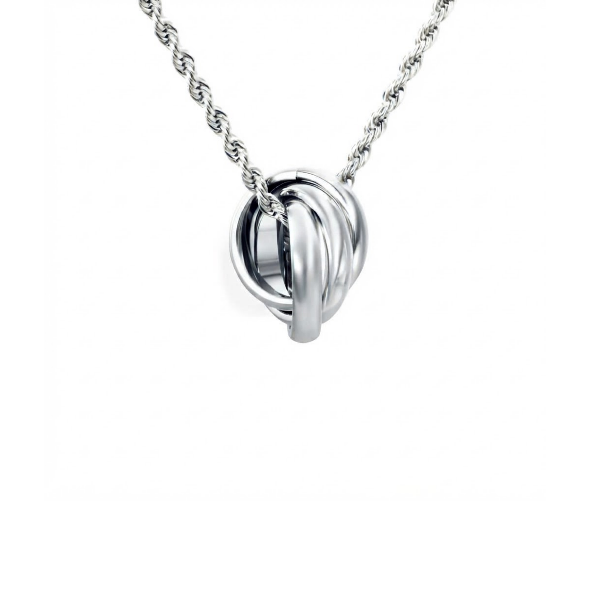 Interlocking Russian Ring Necklace