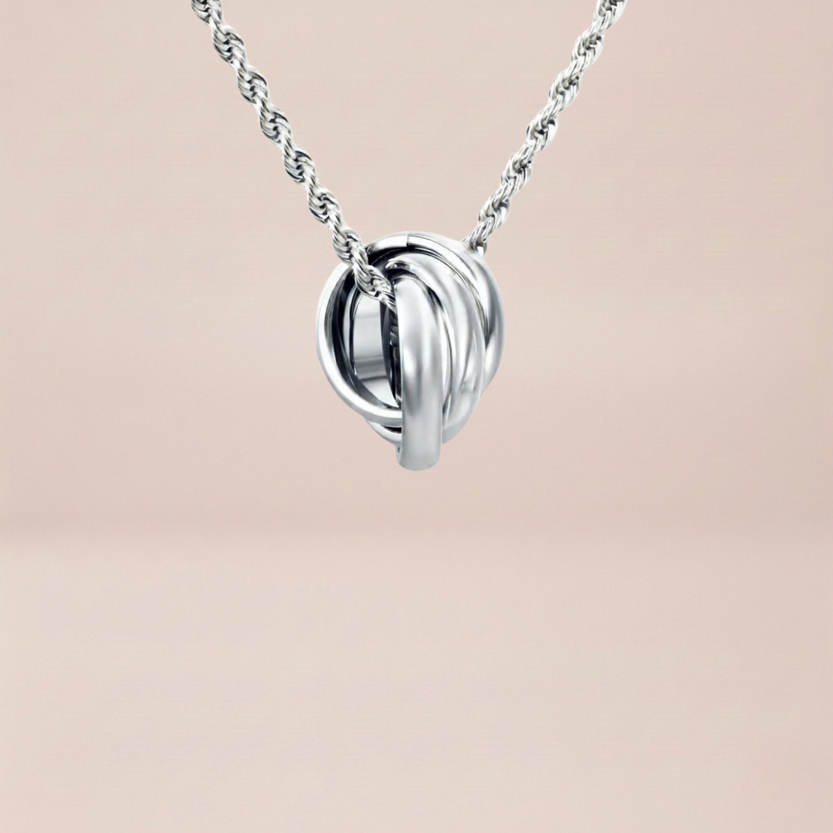 Interlocking Russian Ring Necklace