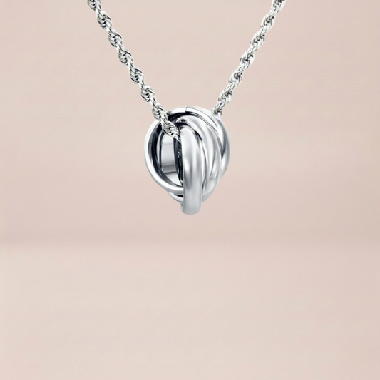 Interlocking Russian Ring Necklace