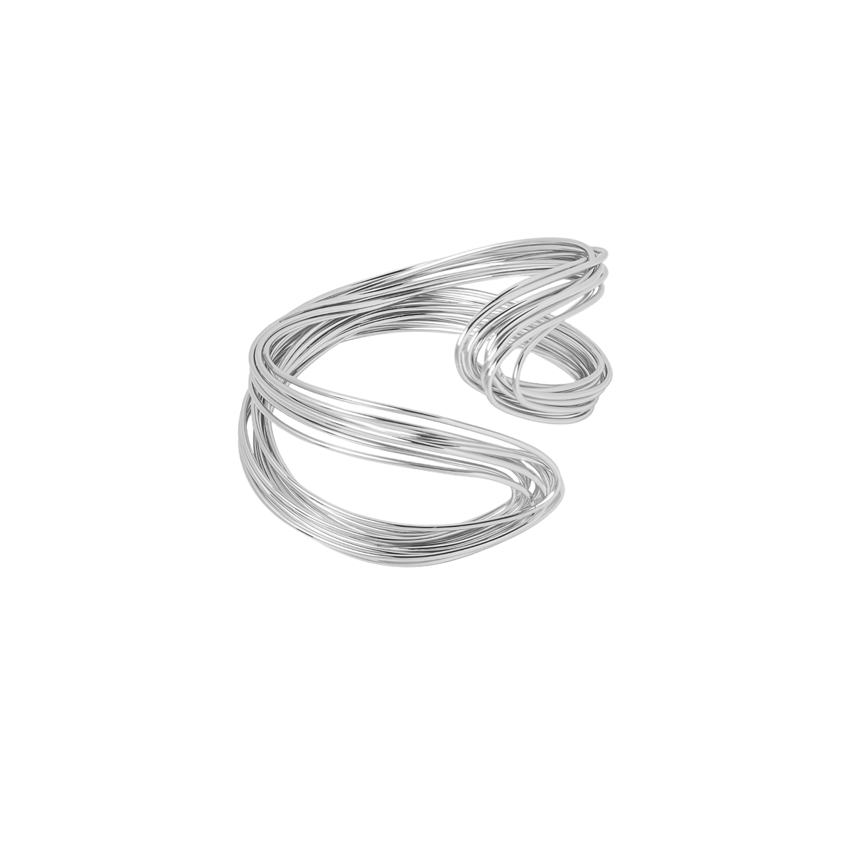 Multi-Strand Wire Cuff Bracelet
