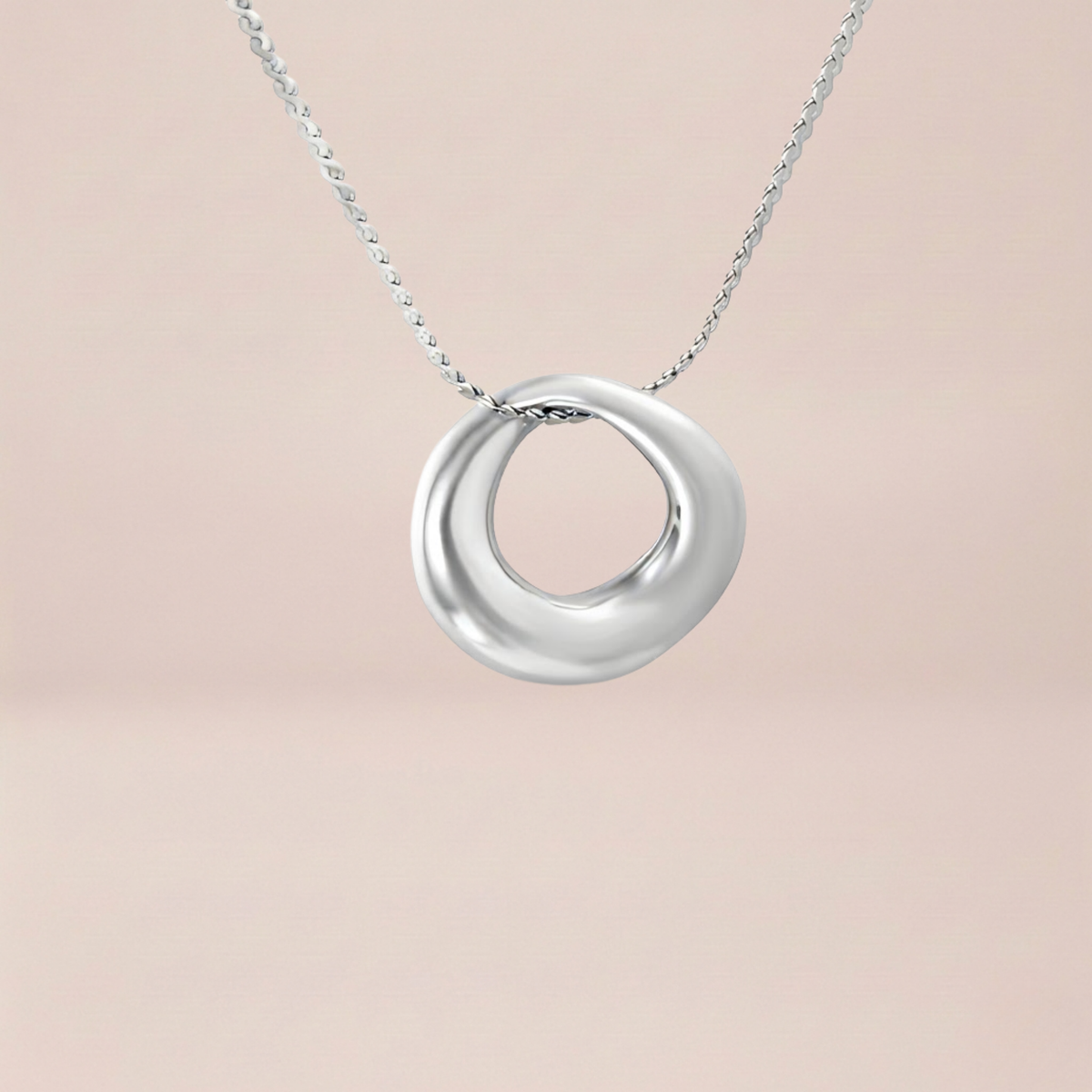 Sculptural Organic Loop Necklace