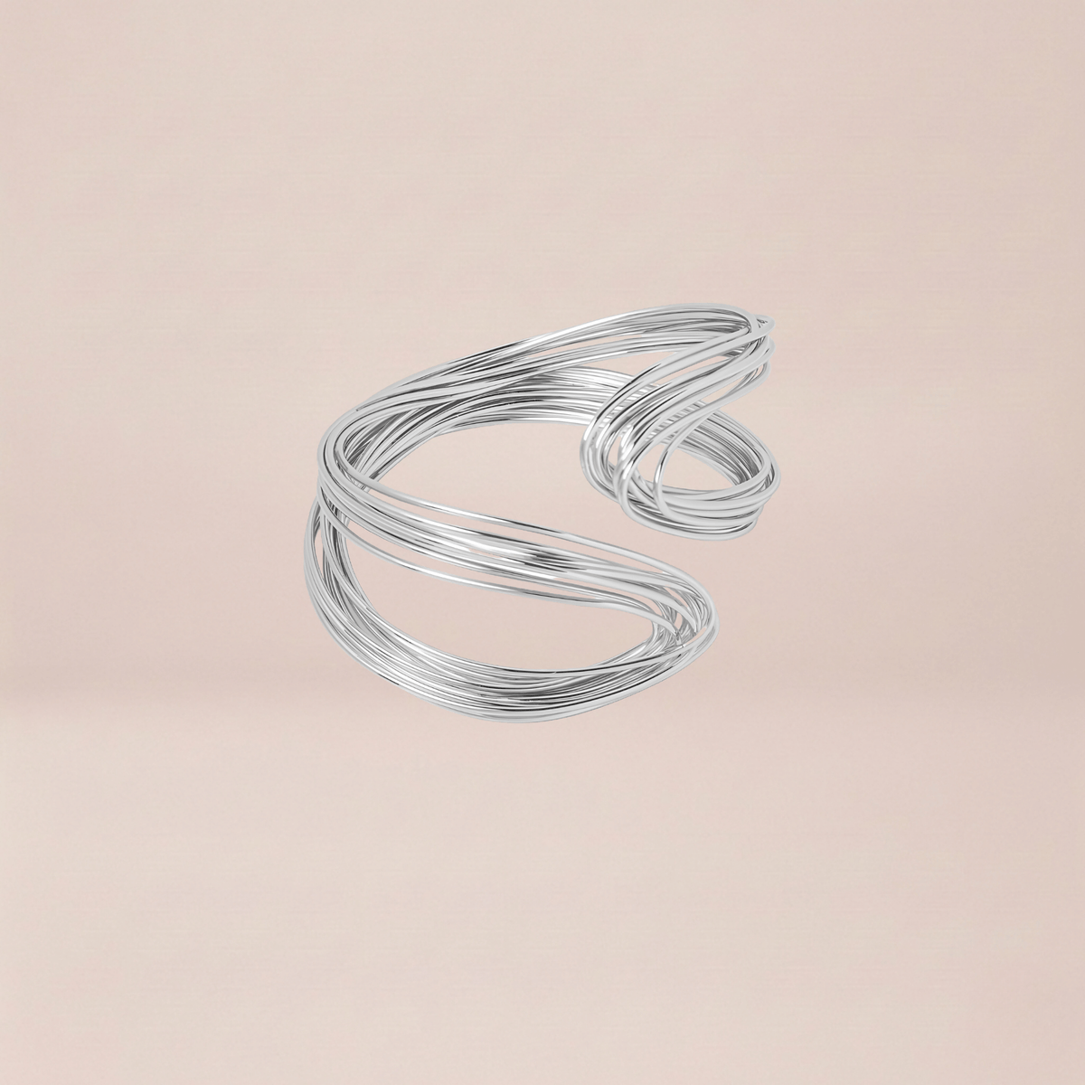 Multi-Strand Wire Cuff Bracelet