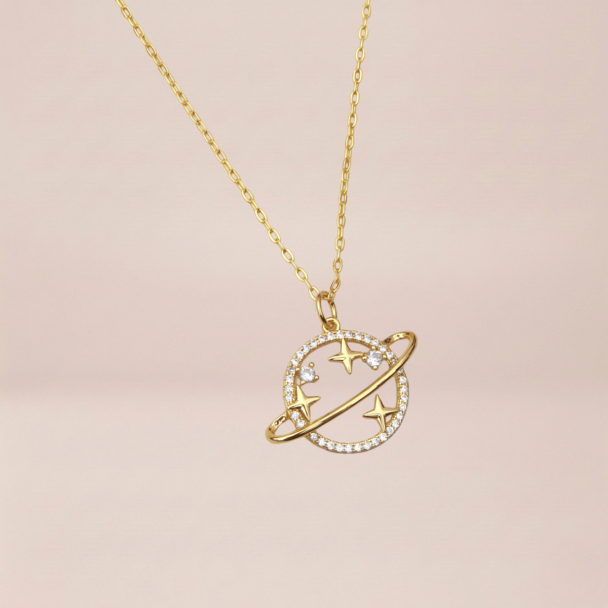 Celestial Orbit Pendant Necklace