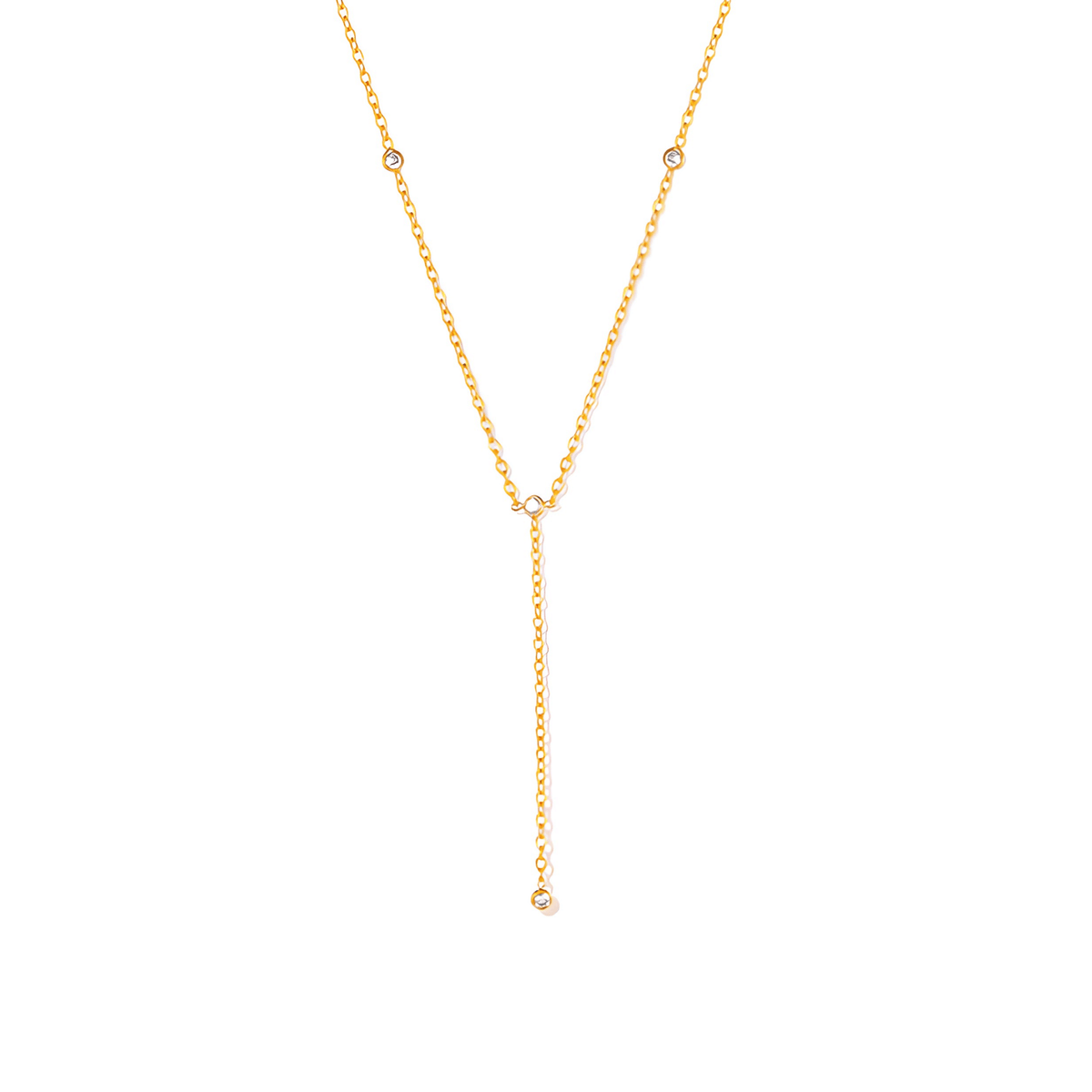 Y-Drop Station Necklace