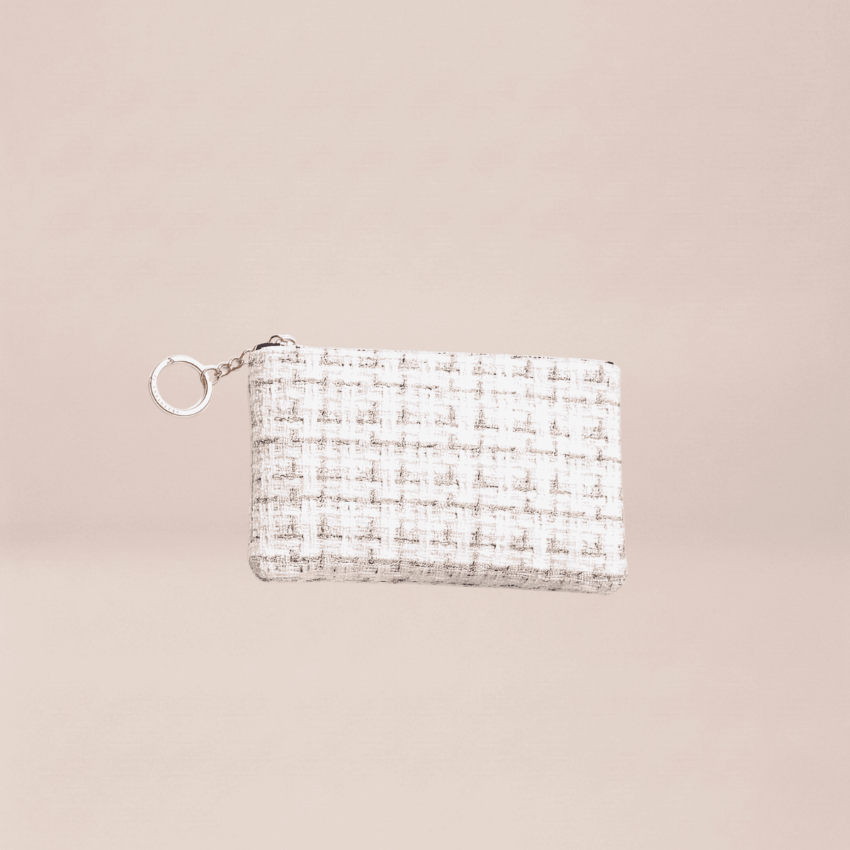 The Noir Tweed Pearl Pouch